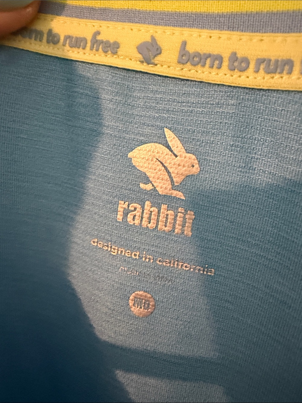 Run Rabbit Light Blue Athletic Tee - Picture 3 of 4